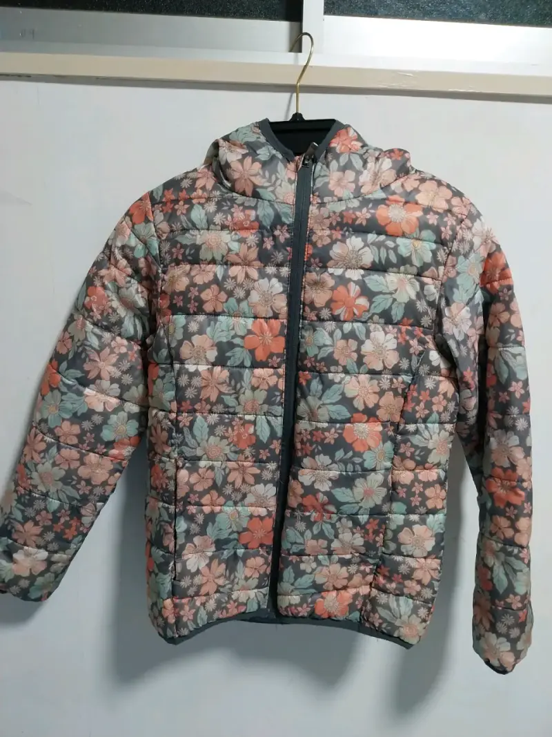 Parka floral con capucha ,colloky talla 10 - 3