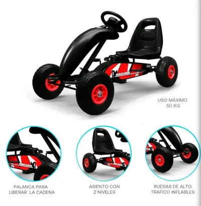 Kart a pedales para niños - miniatura 2