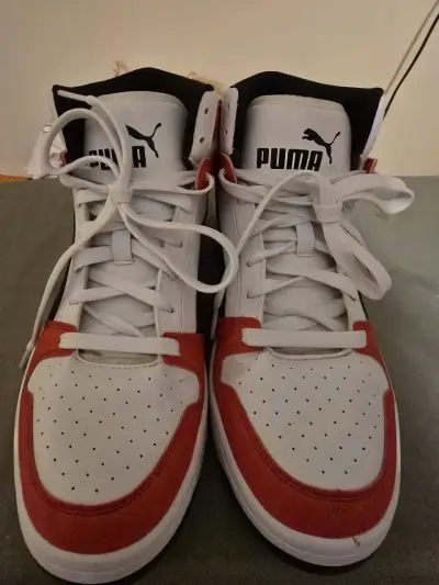Zapatillas Puma blancas y rojas - miniatura 5