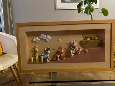 Cuadro infantil decorativo con animales - miniatura 1