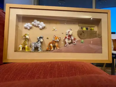 Cuadro infantil decorativo con animales - miniatura 2