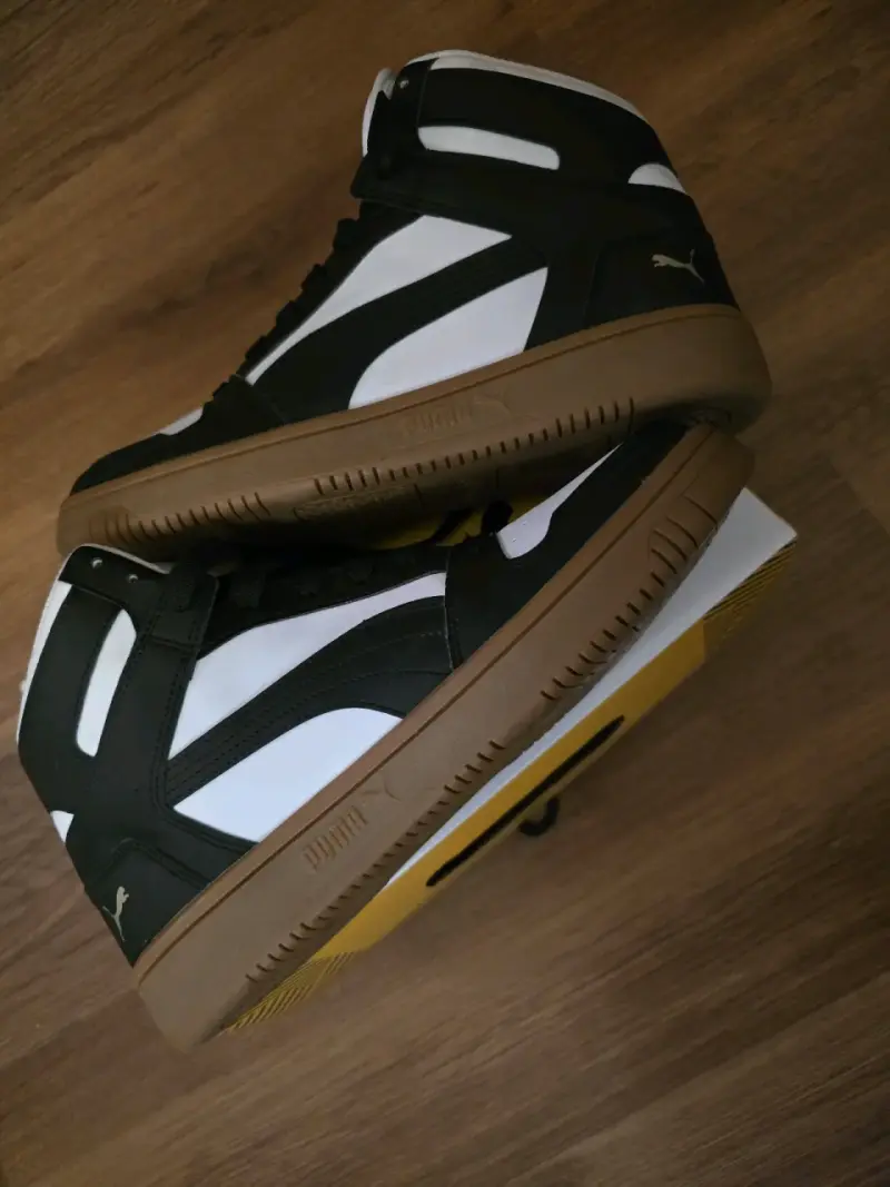 Zapatillas Puma blancas y negras - 6