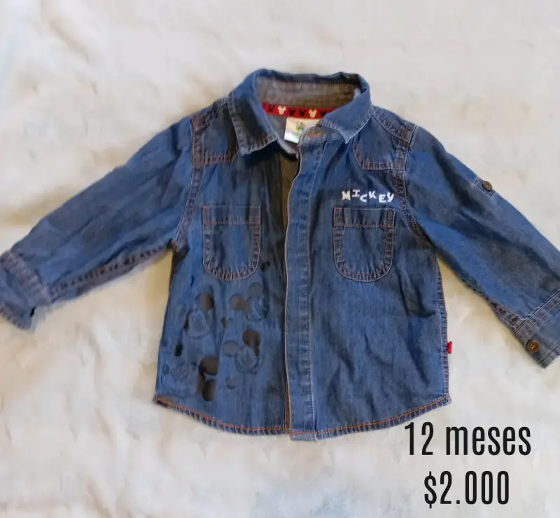 Camisa cuadros azul para niños - 2
