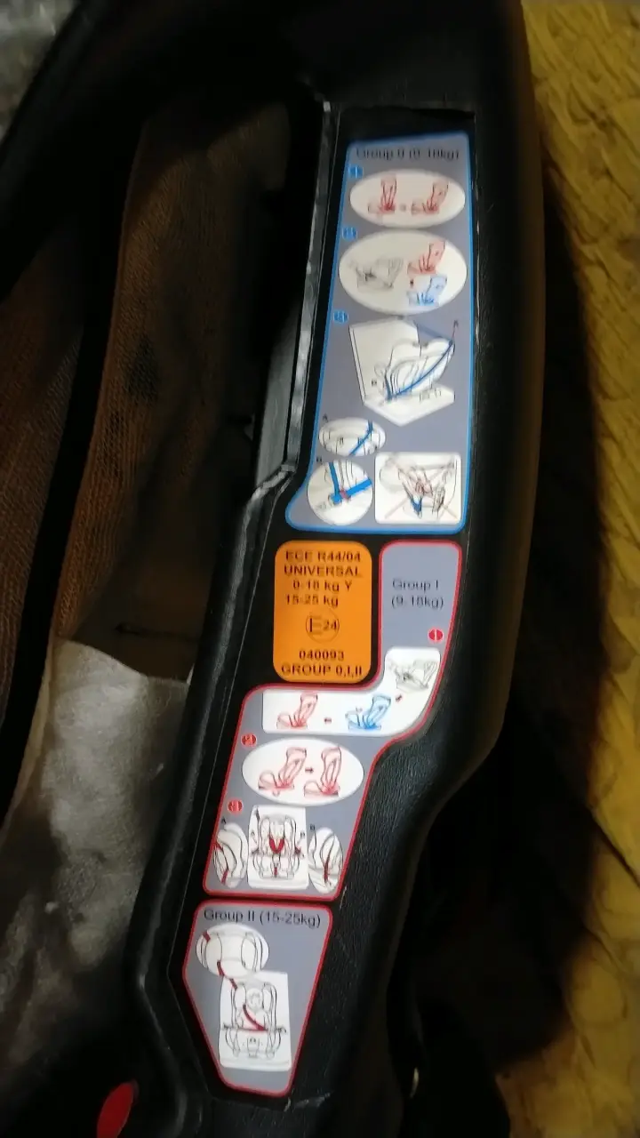 Silla de auto Bebesit roja y negra - 2
