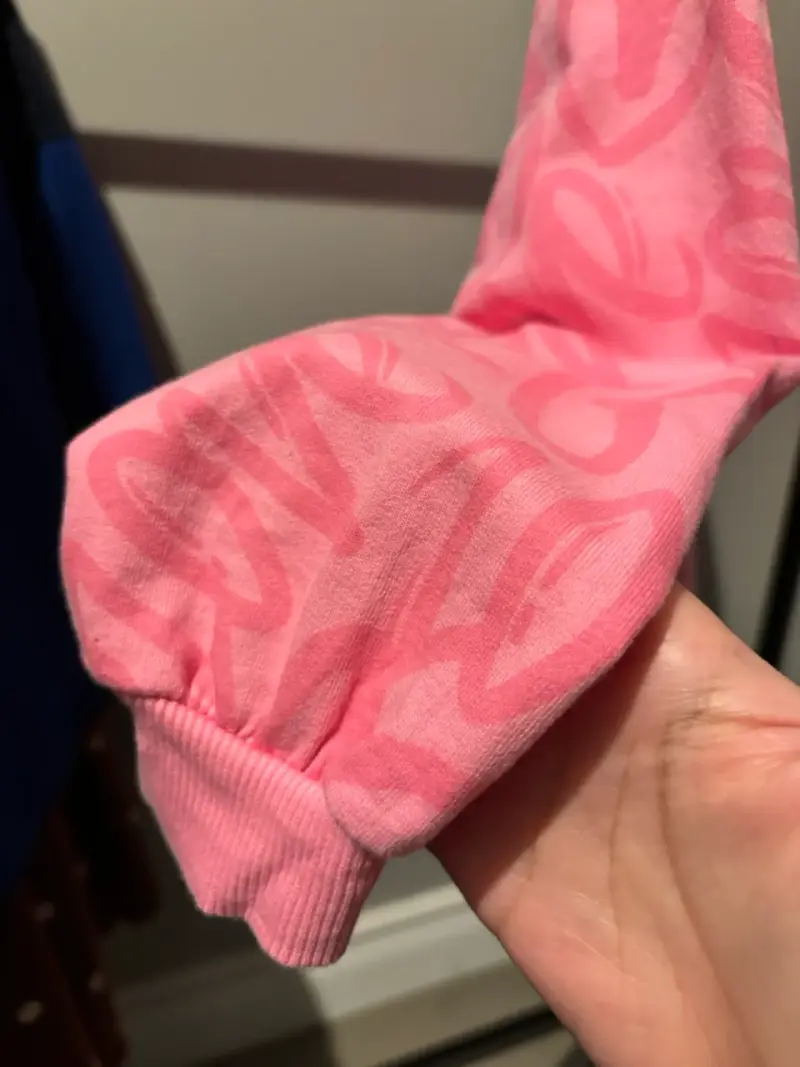 Polerón rosa estampado talla 6/7 - 2