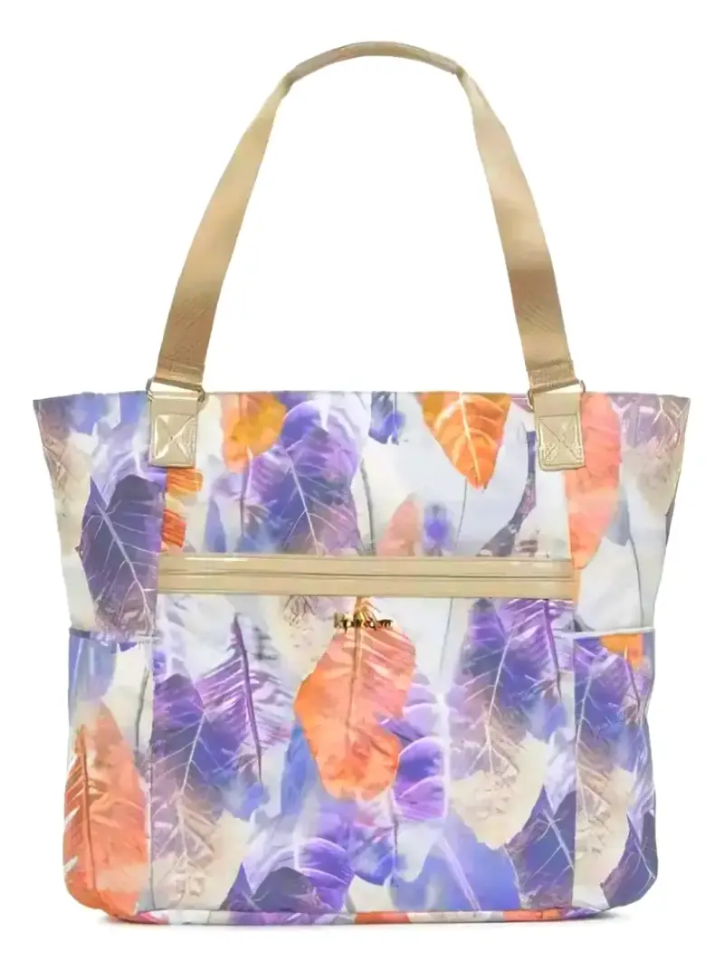 Bolsa Leah Btclteatim Beige con Hojas Kippling - 2