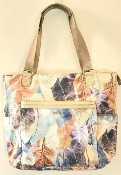 Bolsa Leah Btclteatim Beige con Hojas Kippling - miniatura 5