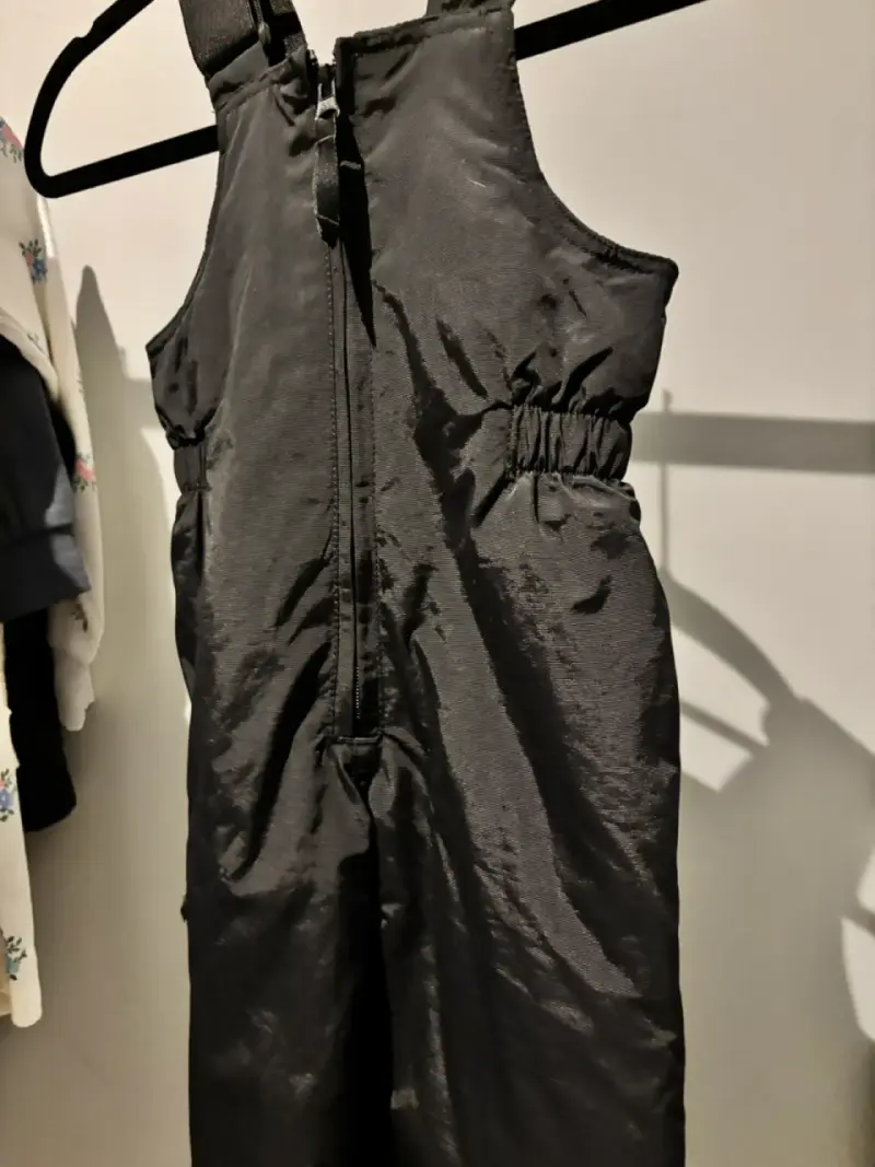 Overol térmico negro para invierno talla 2 años