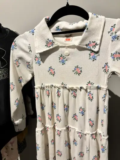 Vestido floral para niñas talla 4 - miniatura 1