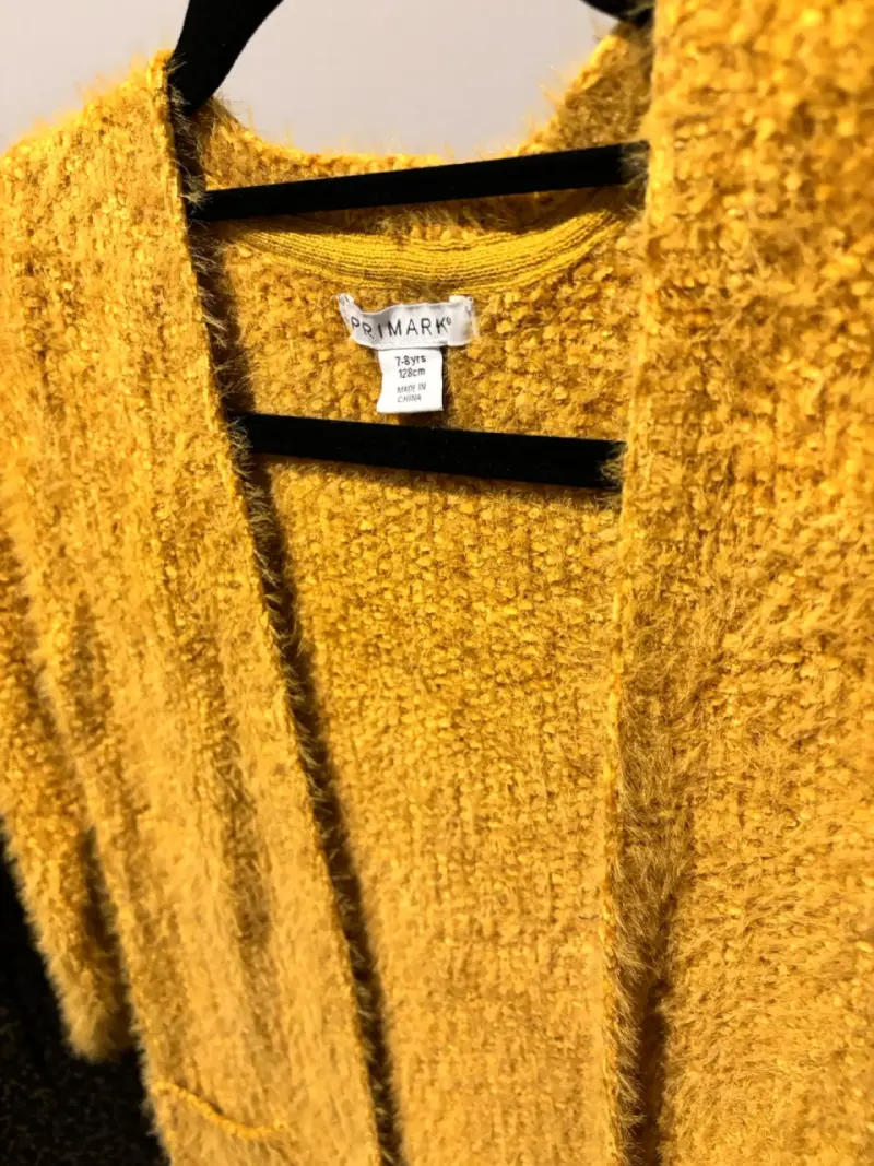 Cardigan amarillo Primark talla 7/8 - 2