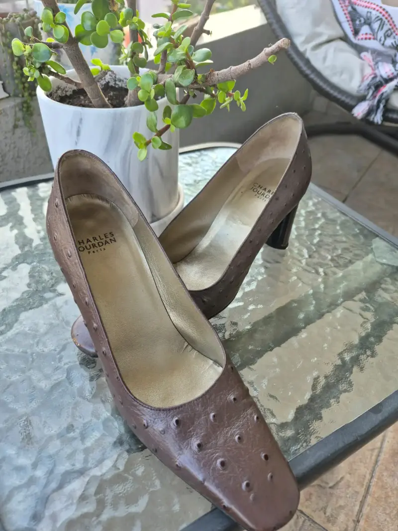 Zapatos de taco alto marrones - 2
