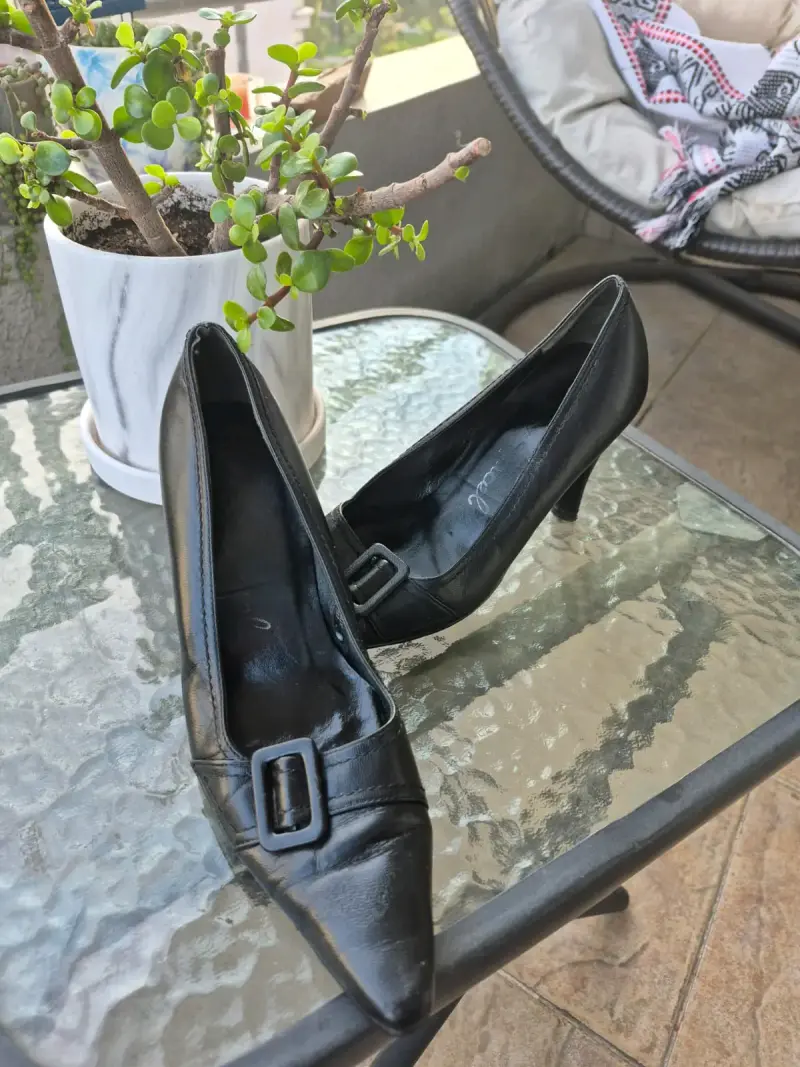 Zapatos de taco alto marrones - 5