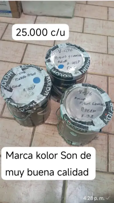 Pintura Kolor para pisos - miniatura 1
