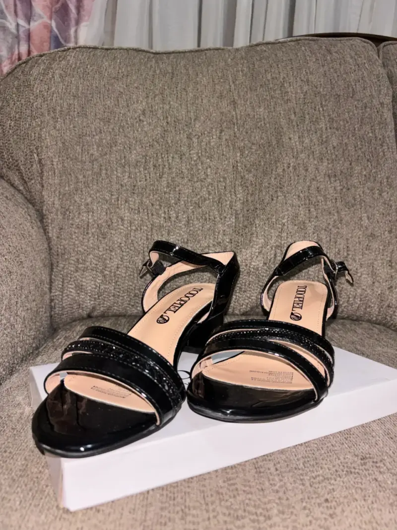 Sandalias de mujer negras elegantes talla 37 - 1