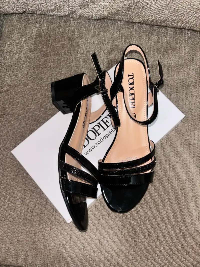 Sandalias de mujer negras elegantes talla 37 - 3