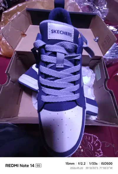 Zapatillas Skechers azul y blanco - miniatura 6