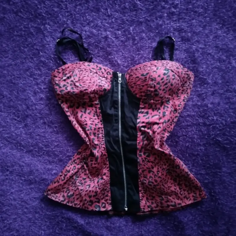 Corset animal print con cierre