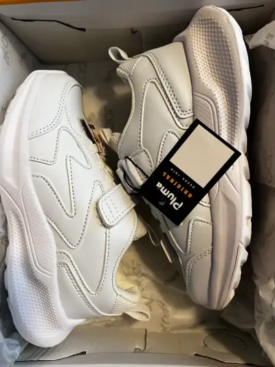Zapatillas blancas para niños Unisex - miniatura 1