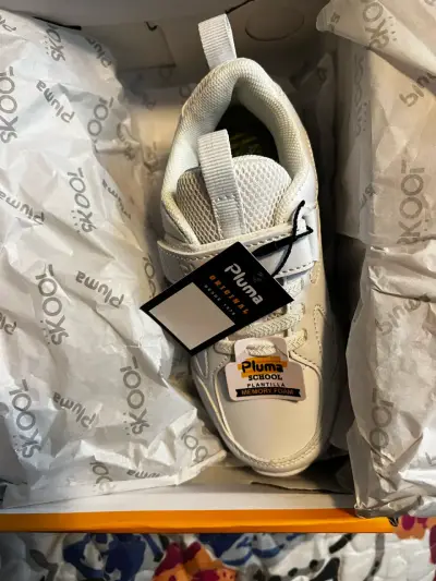 Zapatillas blancas para niños Unisex - miniatura 2