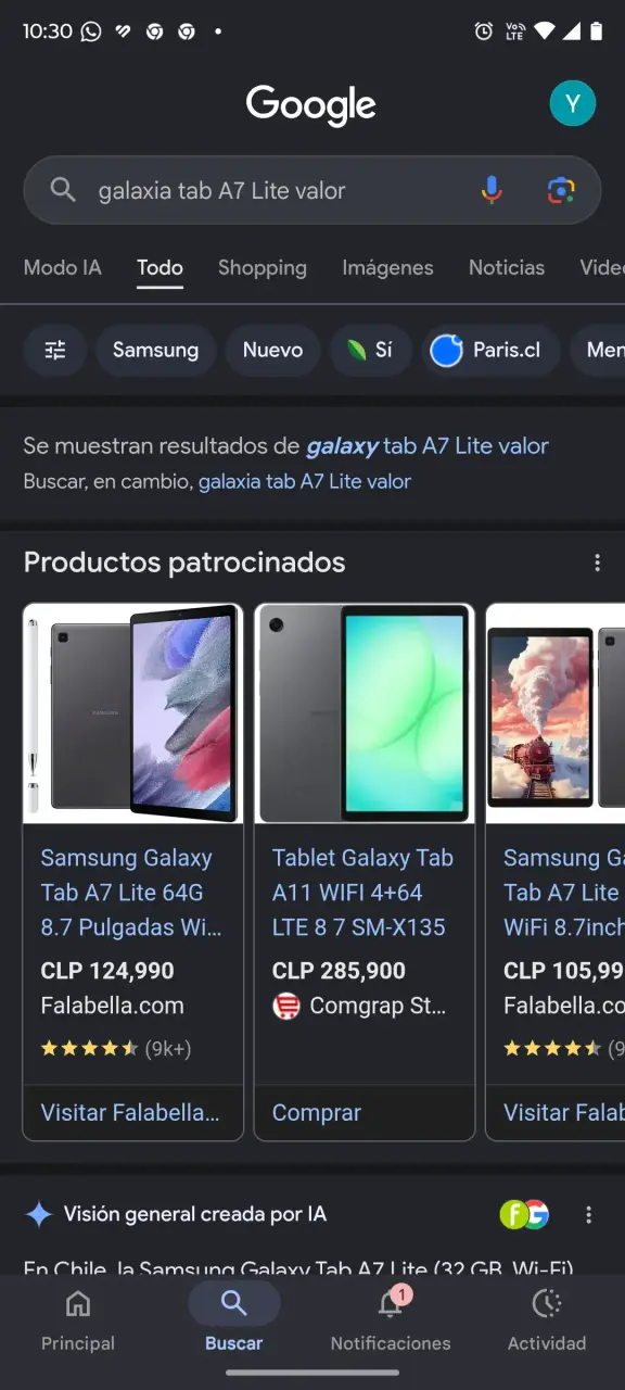Samsung Galaxy Tab A7 Lite 64GB