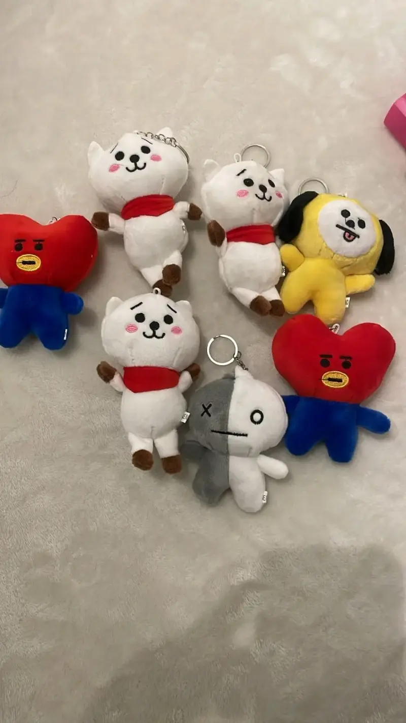 Set de llaveros peluches BT21 - 1