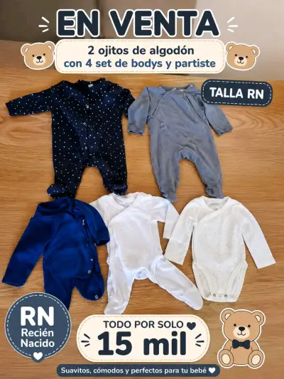 Set de ropa de bebé RN - miniatura 1