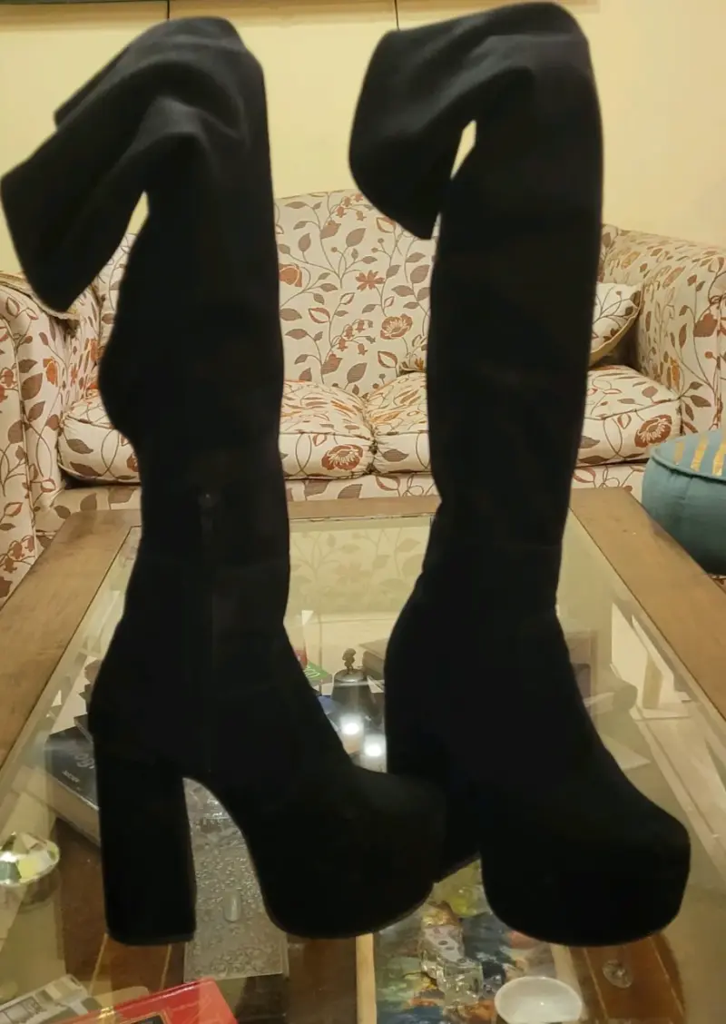 Botas negras de plataforma