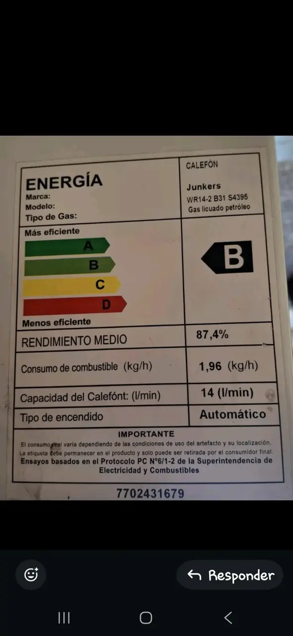 Calefón a gas Junkers - 3