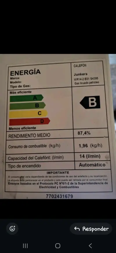 Calefón a gas Junkers - miniatura 3