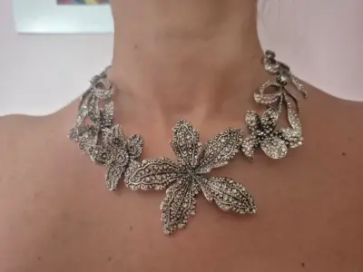 FLORAL METAL CHOKER - miniatura 4