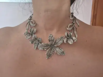 FLORAL METAL CHOKER - miniatura 5