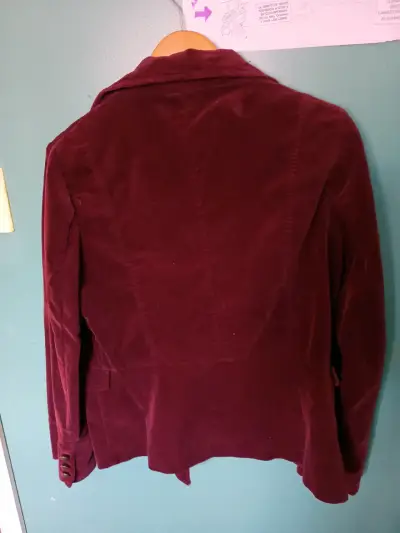 Chaqueta doble botón burdeos - miniatura 4
