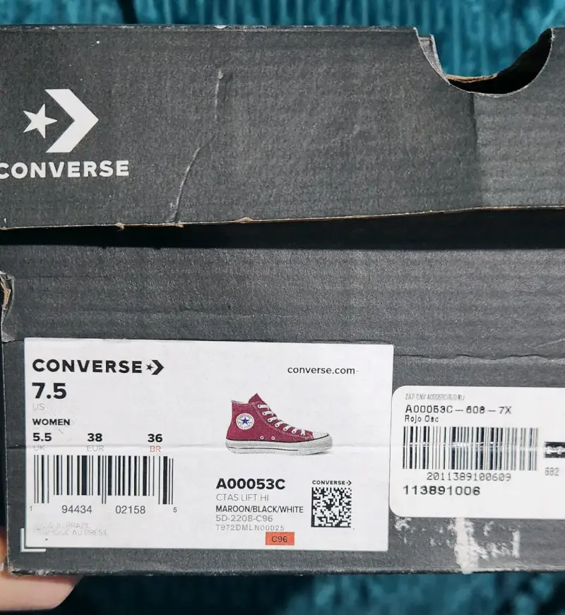 Zapatillas altas burdeos - 4
