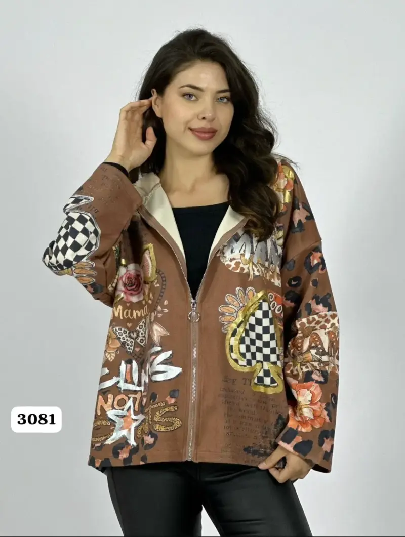 Chaqueta estampada con capucha - 2
