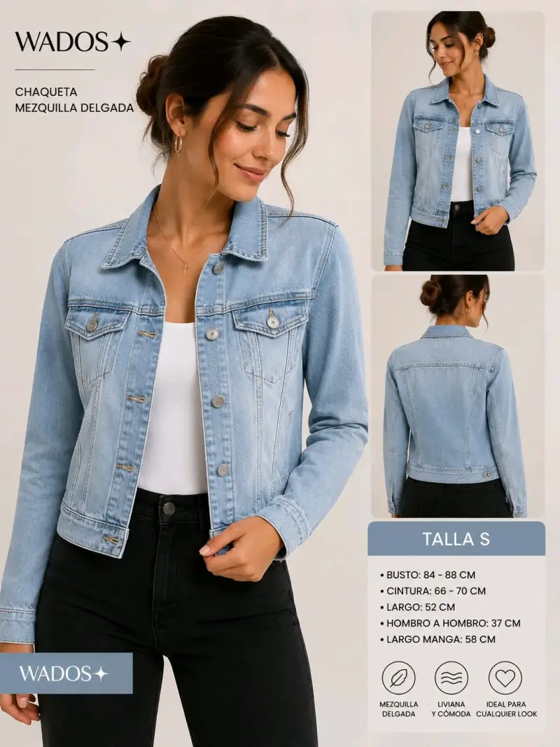 Chaqueta de mezclilla ligera Wados