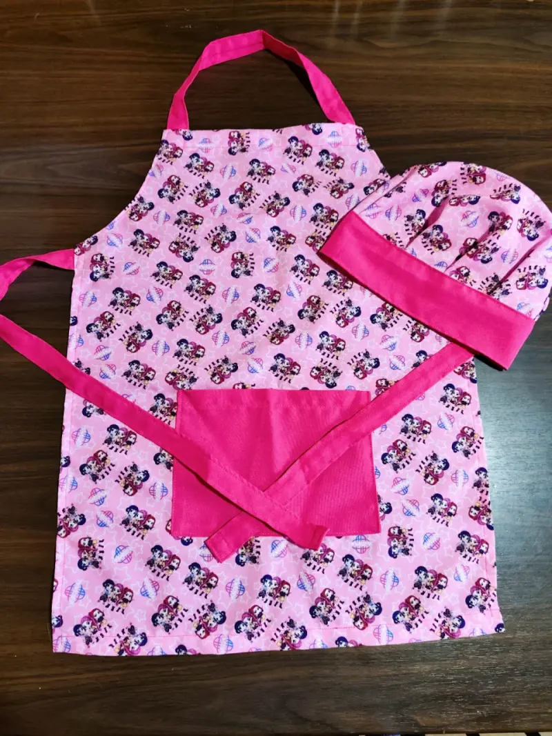 Set de delantal y gorro chef infantil
