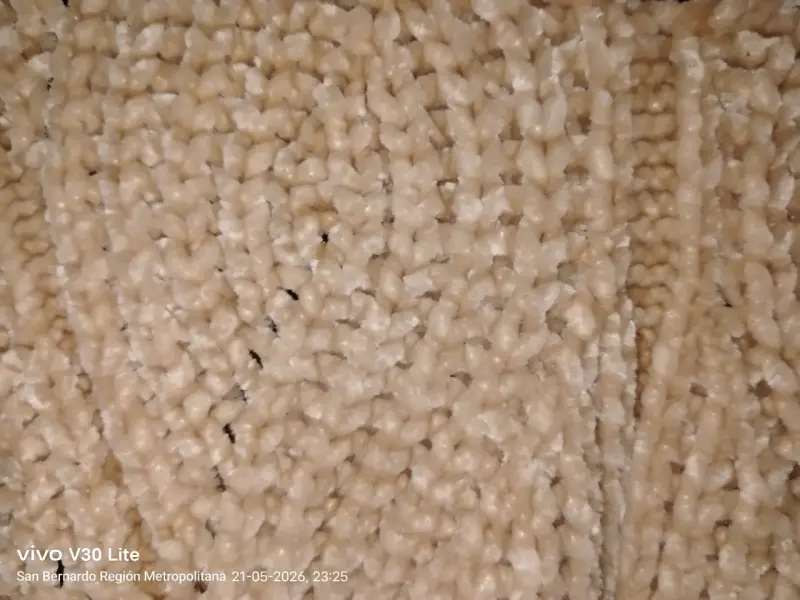 Suéter beige tejido grueso - 6