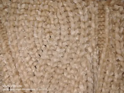 Suéter beige tejido grueso - miniatura 6