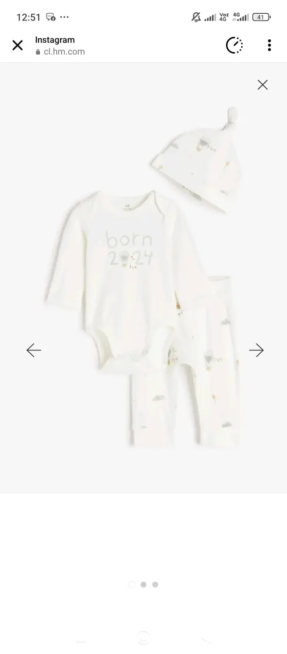 Set bebé recién nacido blanco hym