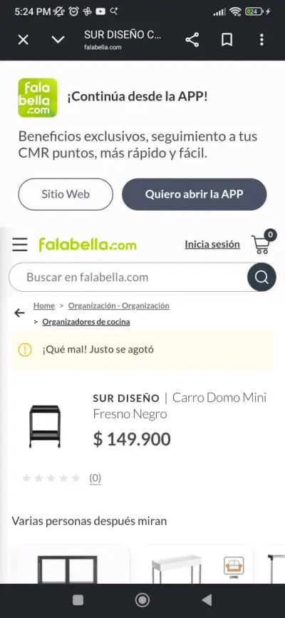 Carro domo de fresno Sur Diseño (ex Muebles Sur) - miniatura 3