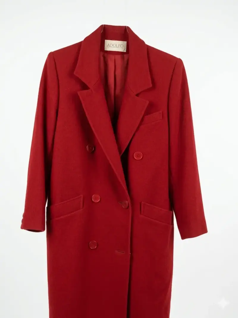 Abrigo rojo elegante