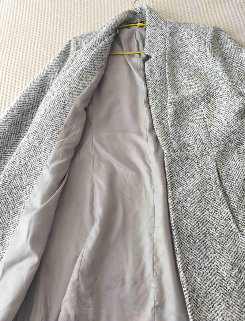 Abrigo gris mujer talla S - 4