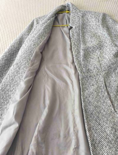 Abrigo gris mujer talla S - miniatura 4