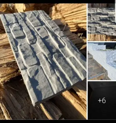 3x Molde 3D para yeso/cemento imitacion piedra - miniatura 1
