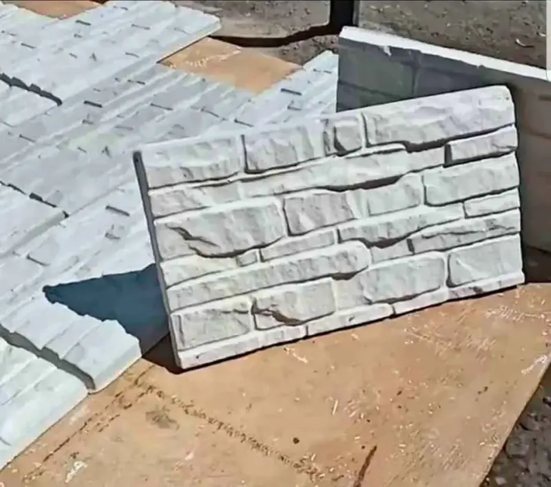 3x Molde 3D para yeso/cemento imitacion piedra - 2