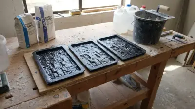 3x Molde 3D para yeso/cemento imitacion piedra - miniatura 6