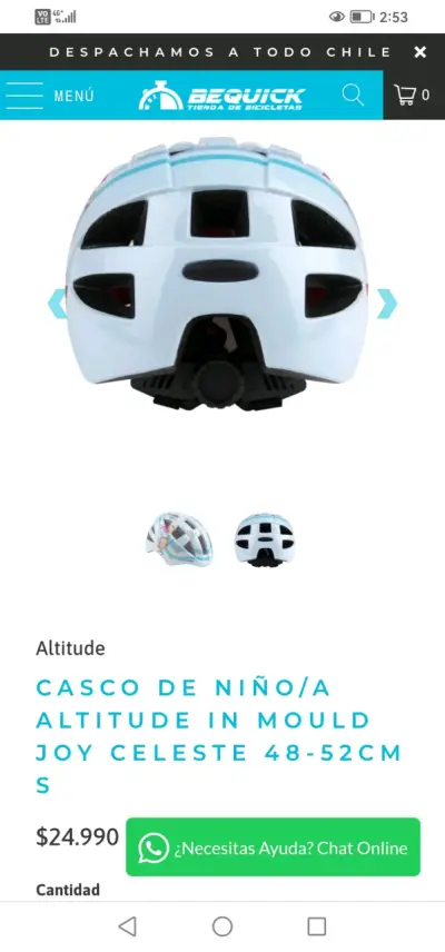 Casco niño Altitude Joy celeste - miniatura 3