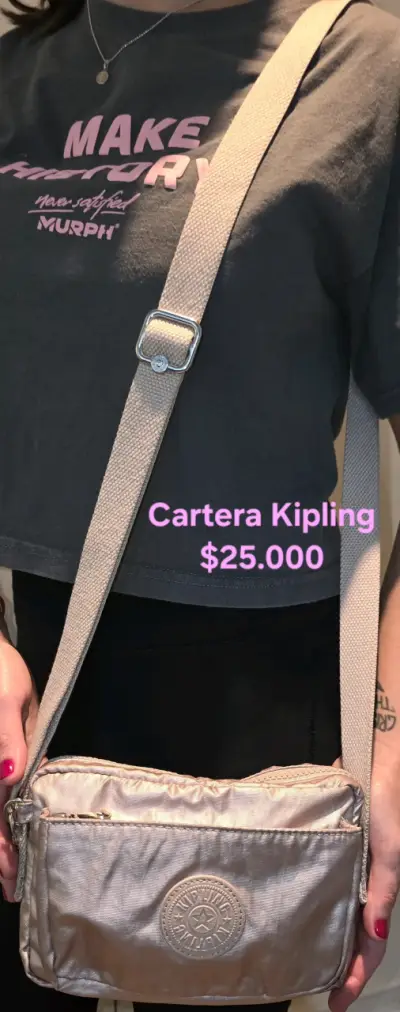 Cartera Kipling Rosa - miniatura 1