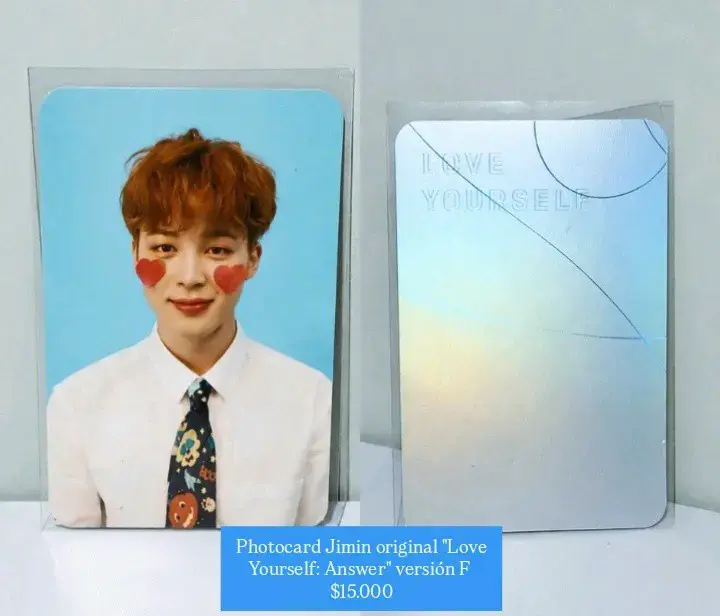 Photocard Jimin Love Yourself original