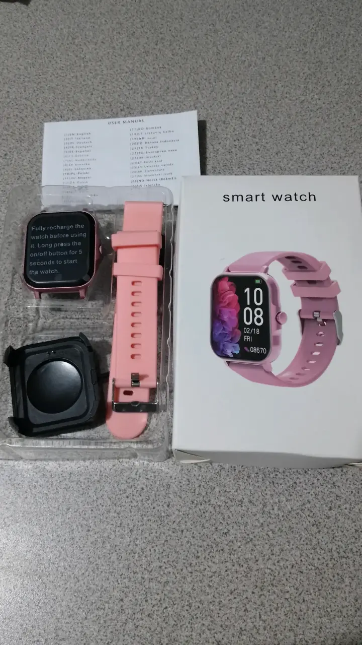 Smartwatch rosa nuevo